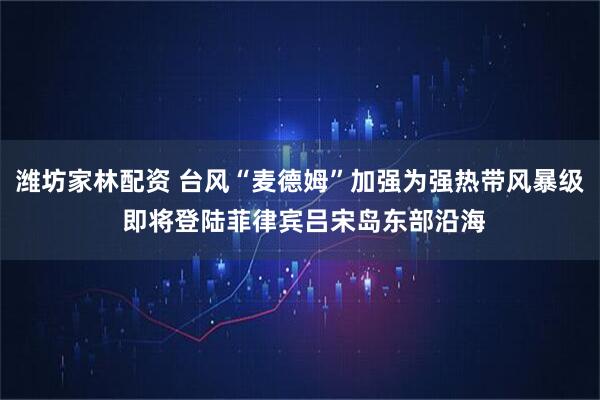 潍坊家林配资 台风“麦德姆”加强为强热带风暴级 即将登陆菲律宾吕宋岛东部沿海